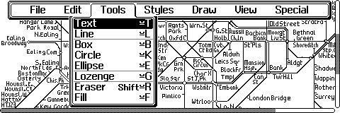 Bild frn Draw version 2.85, ett sharewareprogram till Psion 3C